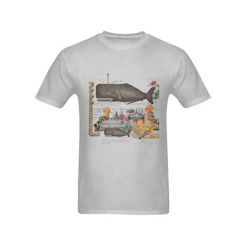 The Whale And The Hoopoe Men's Printed Cotton Tee Shirt
