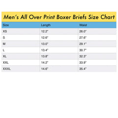 THE FOUR CROWNS Men's All Over Print Boxer Briefs