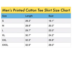 FLOWER POWER II Sunny Men's Printed Cotton Tee Shirt