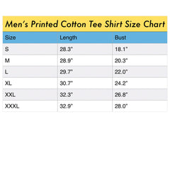I'M A BIRD IN A CAGE Sunny Men's Printed Cotton Tee Shirt