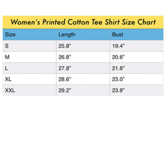 ROCKET GIRL II Women's Printed Cotton Tee Shirt