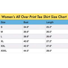 ACCORDING TO PLAN. Women's All Over Print Tee